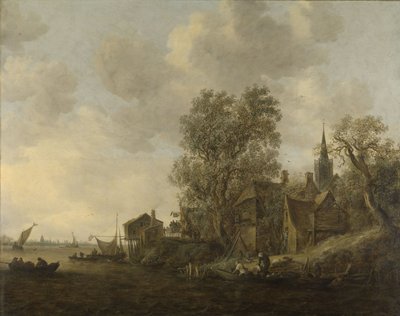 View of a Town on a River by Jan Josephsz van Goyen